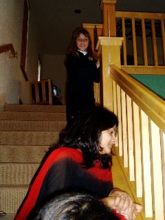 Merriment on the stairs