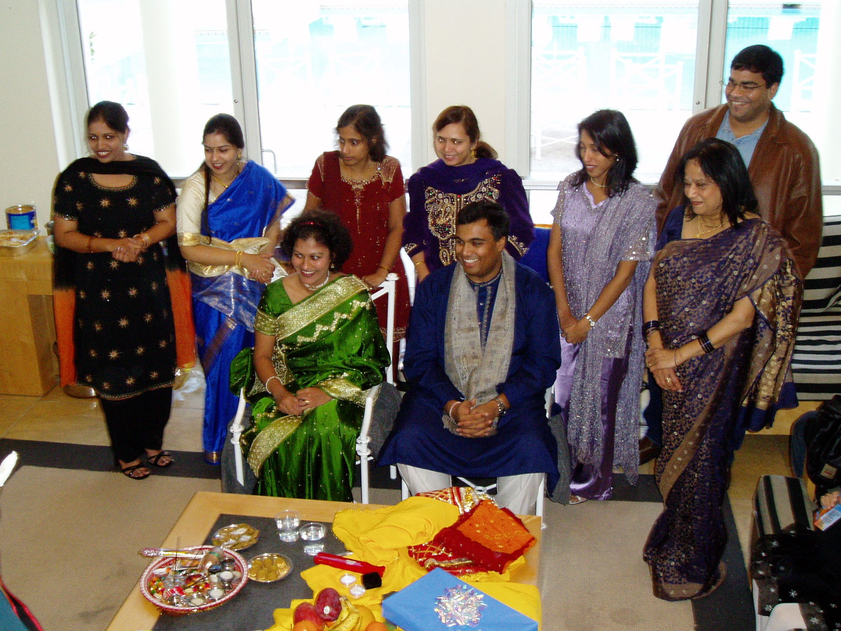 Shireen, Richa, Reena,  Sangeeta, Archie, Akhil and Taiji