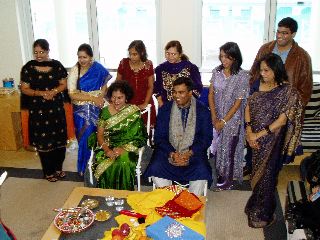 Shireen, Richa, Reena,  Sangeeta, Archie, Akhil and Taiji